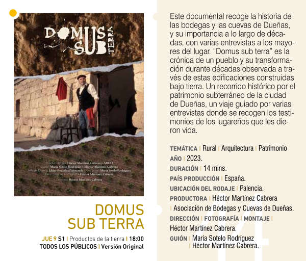 Cartel de DOMUS SUB TERRA