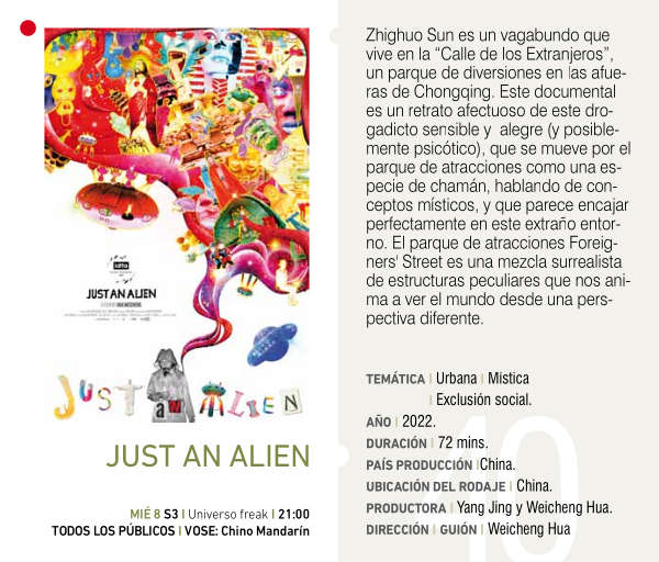 Cartel de JUST AN ALIEN