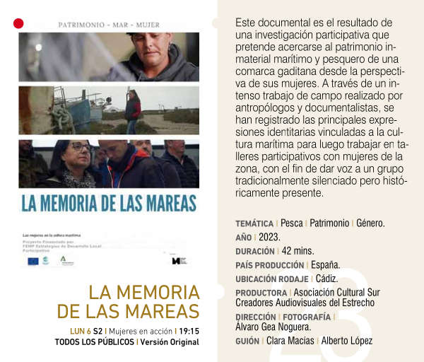 Cartel de LA MEMORIA DE LAS MAREAS