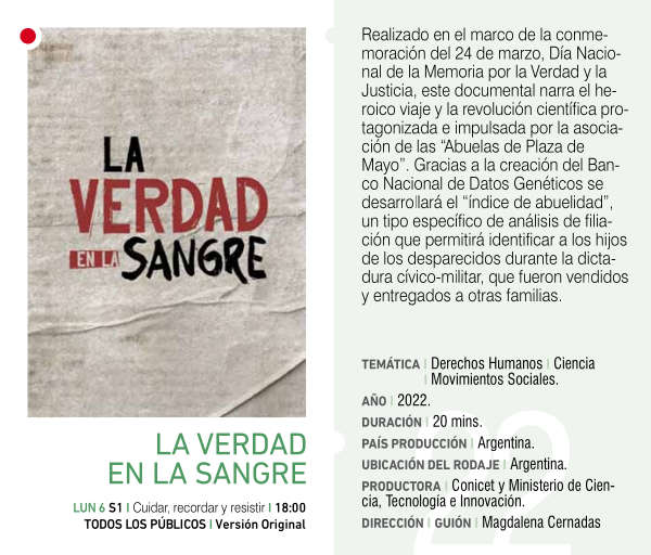 Cartel de LA VERDAD EN LA SANGRE