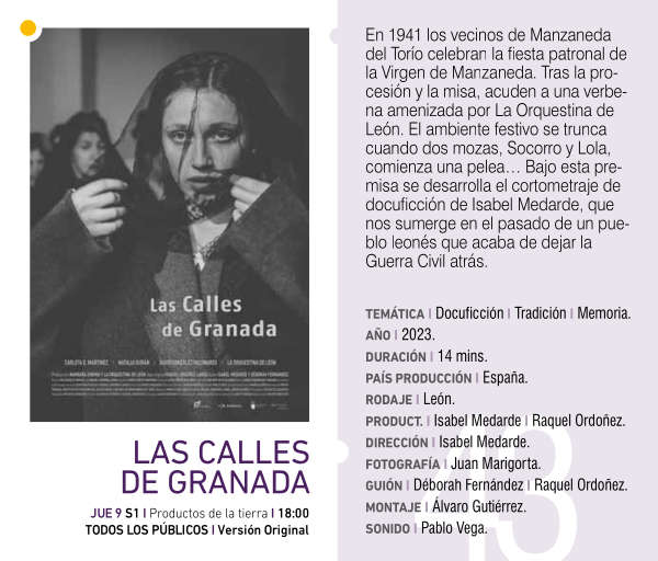 Cartel de LAS CALLES DE GRANADA