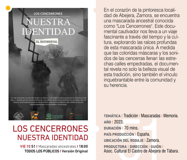 Ficha técnica de Los Cencerrones, nuestra identidad