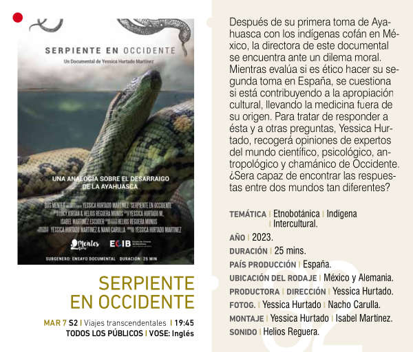 Cartel de SERPIENTE EN OCCIDENTE