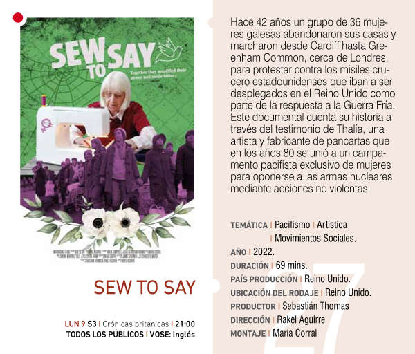 Cartel de SEW TO SAY