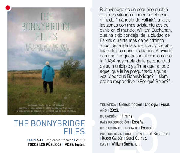 Cartel de THE BONNYBRIDGE FILES